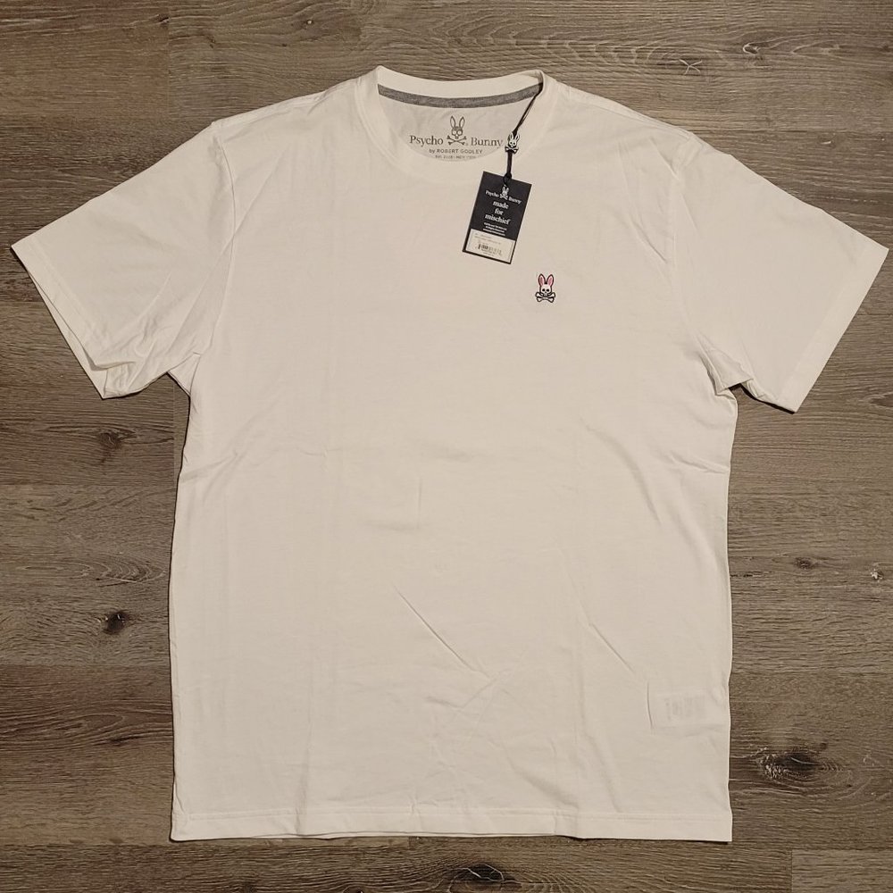 White Psycho Bunny T Shirt - Size 6 (Large)